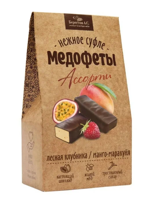  Берестов Медофеты Манго маракуйя и клубникой,150г    в Биробиджане