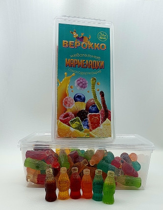  Жевательный мармелад Бутылочки МИКС, 250г      в Биробиджане