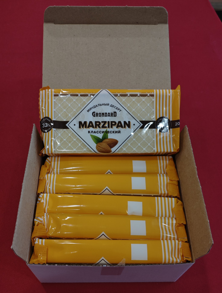  TM Grondard      (11133) Марципан 33%, (блок 6 шт по 200г)             в Биробиджане
