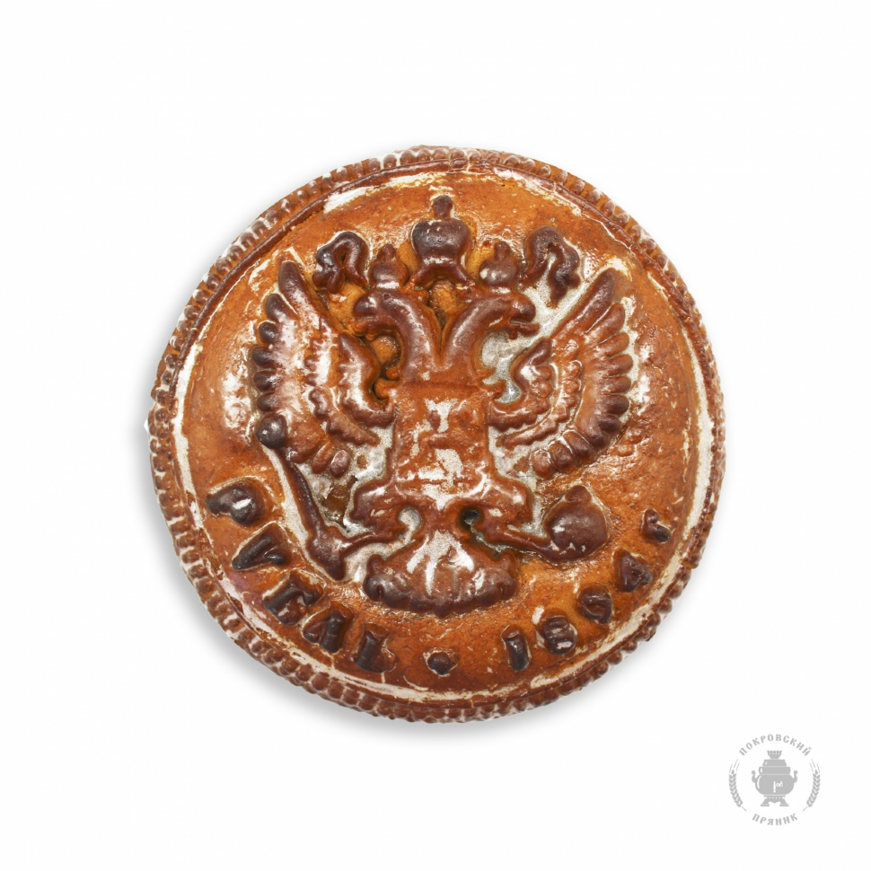  Пряник печатный  Рубль, (начинка сгущёнка+грецкий орех), 300г в Биробиджане