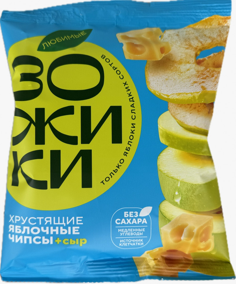  Зожики Яблочные чипсы с сыром, 25г  в Биробиджане