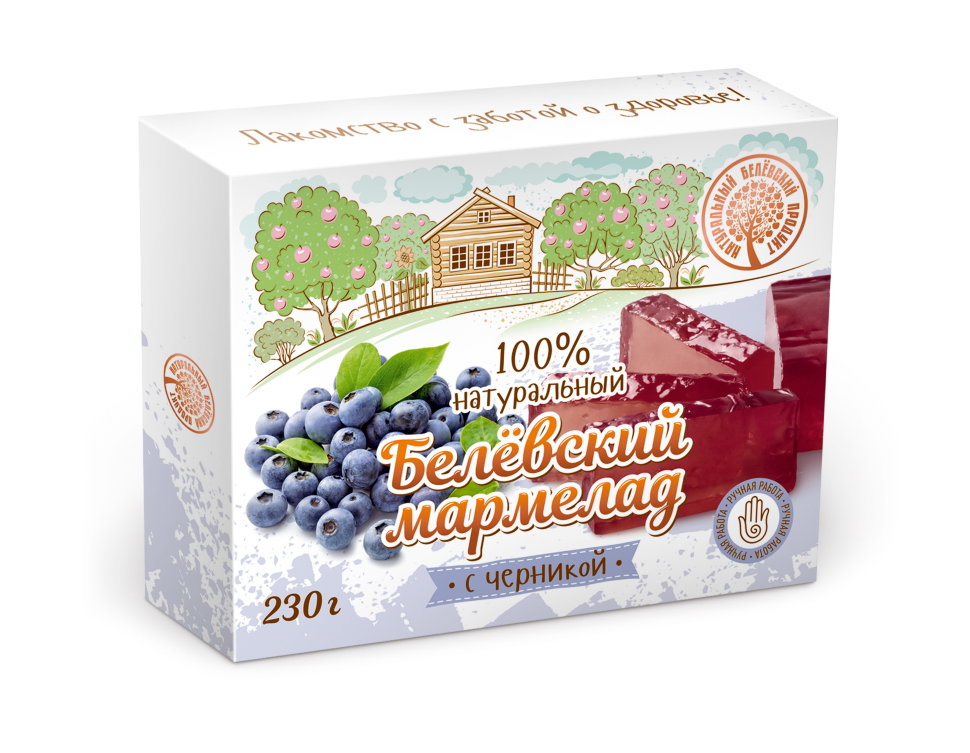  Мармелад белевский "Черника" 230г в Биробиджане
