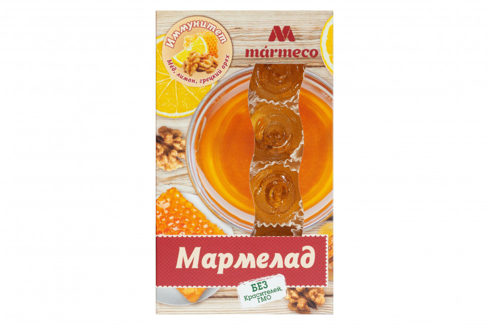  Мармелад "Иммунитет"  Мёд, лимон, грецкий орех, 180г  в Биробиджане